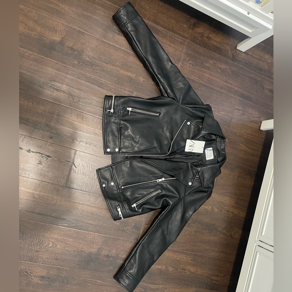 Zara leather jacket